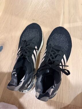 adidas Black and Pink Athletic Running Shoes